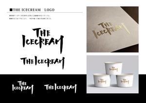 841design (841chan)さんのアイスクリームショップ「THE ICECREAM」のロゴへの提案
