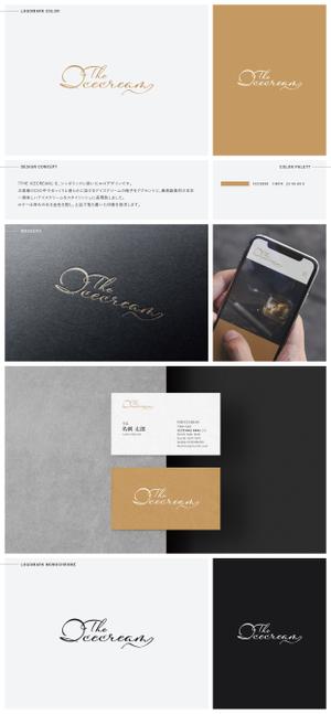 Gold Design (juncopic)さんのアイスクリームショップ「THE ICECREAM」のロゴへの提案