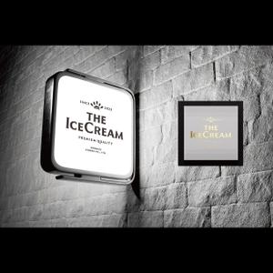 竜の方舟 (ronsunn)さんのアイスクリームショップ「THE ICECREAM」のロゴへの提案