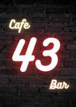 松崎純 (matsu4615)さんのカフェバー「Cafe and Bar 43」のフライヤーへの提案