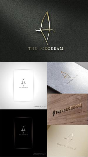 k_31 (katsu31)さんのアイスクリームショップ「THE ICECREAM」のロゴへの提案