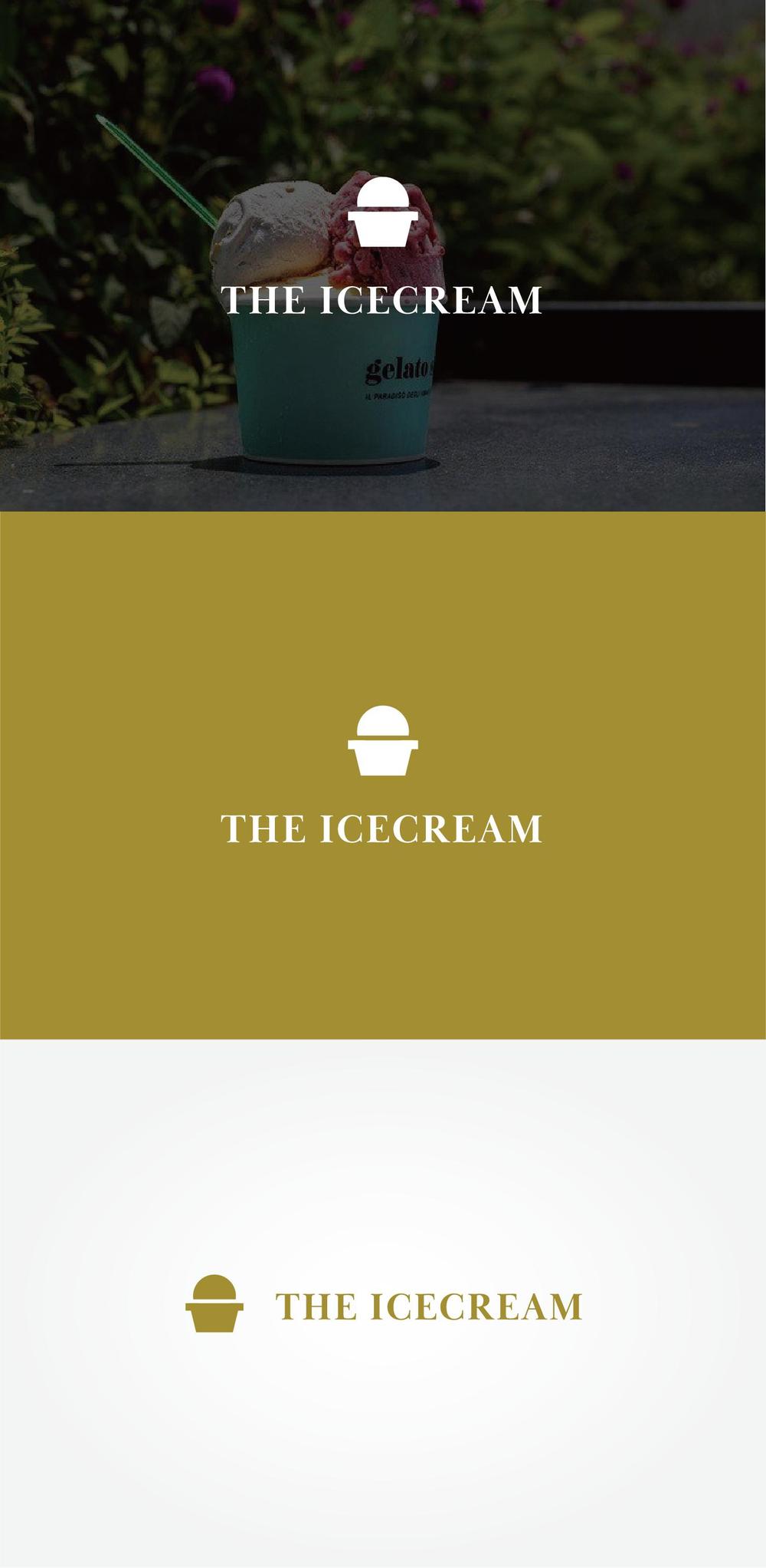 アイスクリームショップ「THE ICECREAM」のロゴ