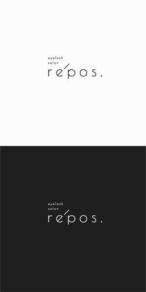 designdesign (designdesign)さんのアイラッシュサロン　repos. ルポドット　のロゴ制作への提案