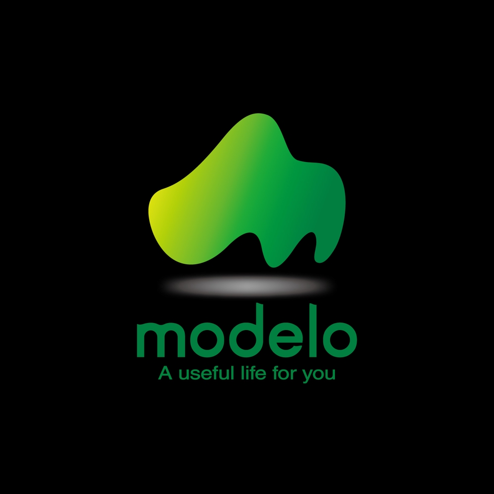 「modelo」のロゴ作成