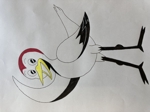 にがおえや (nejimakitori3712)さんの鶴をモチーフにした社会保険労務士法人のキャラクターデザインへの提案