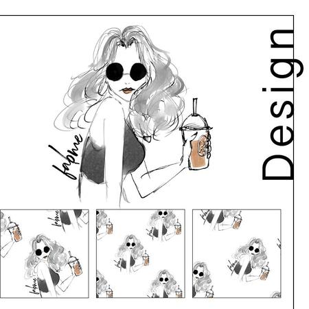 松本さく (saku_matsumoto)さんの1点からオリジナルファッションアイテムが作れるサイトのバナーへの提案