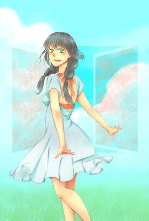 ひの (hino_1022)さんの萌え系イラストを入れた引っ越しの挨拶状制作への提案