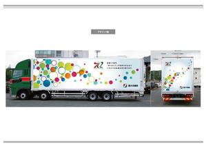 K-Design (kurohigekun)さんの運送会社ラッピングトラックのデザインへの提案
