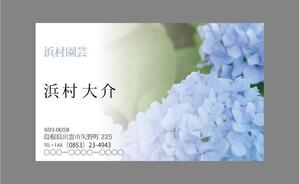 inudogさんの花を育てる園芸農家の名刺製作への提案