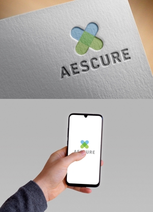 清水　貴史 (smirk777)さんの医療機器開発プロジェクト：「AESCURE」（アエスキュア）のロゴへの提案