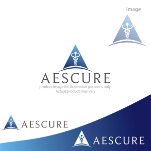 kohei (koheimax618)さんの医療機器開発プロジェクト：「AESCURE」（アエスキュア）のロゴへの提案