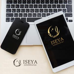 KOZ-DESIGN (saki8)さんのまつ毛パーマとヘッドスパ【リラクゼーション　ISEYA】のロゴへの提案