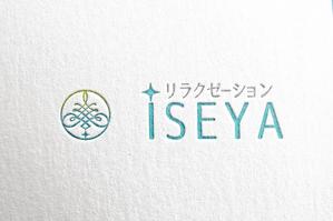 ambrose design (ehirose3110)さんのまつ毛パーマとヘッドスパ【リラクゼーション　ISEYA】のロゴへの提案