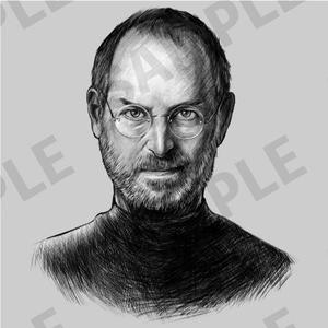 よしむらやえ (uzuharu)さんのアント・ニガウディとスティーブ・ジョブズの写実的な似顔絵への提案