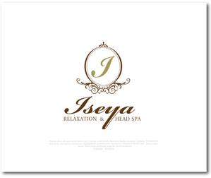 Q-Design (cats-eye)さんのまつ毛パーマとヘッドスパ【リラクゼーション　ISEYA】のロゴへの提案