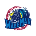 Qusha Design (qusha)さんのマリンスポーツショップ『 WAVE MAN』のロゴへの提案