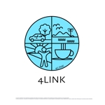 BLUE BARRACUDA (Izkondo)さんの新規オープン カフェ 個人店 「4LINK」 ロゴ 制作への提案