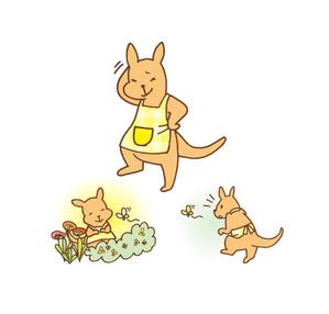 イラストレーター　せきねゆうこ (yuccoroling)さんのカンガルーのキャラクター制作への提案