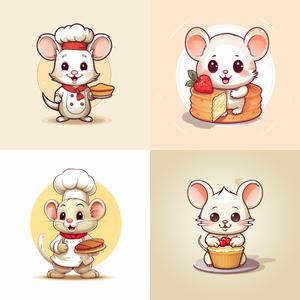 shin_design (shinx1220)さんのチーズケーキ屋のキャラクターネズミへの提案