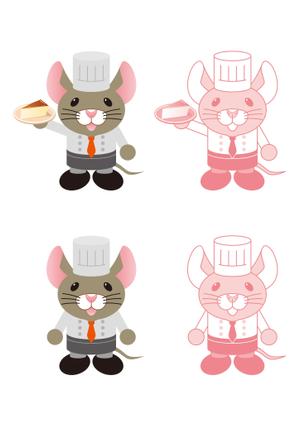 株式会社ポスティング・サービス (postingservice)さんのチーズケーキ屋のキャラクターネズミへの提案