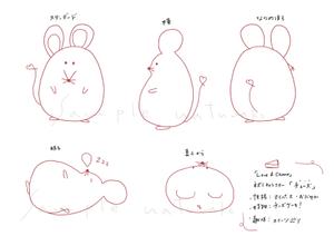 ナチュラコ/イラストレーター (naturako)さんのチーズケーキ屋のキャラクターネズミへの提案