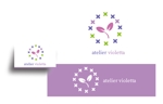 arc design (kanmai)さんの花雑貨販売　「atelier violetta 」 ロゴ製作への提案