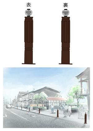 栗国ひかる ()さんの車止めのイラストへの提案