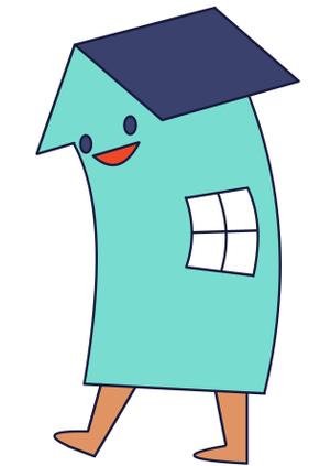 narako (halu396)さんの不動産会社のシンプルな謎のキャラクター制作への提案