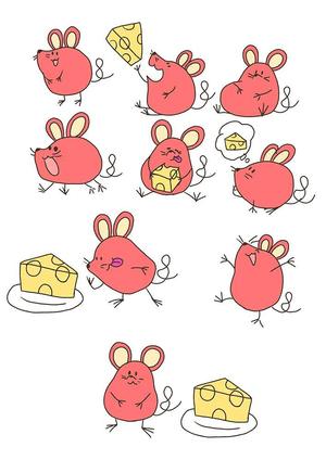 お絵描きカーネル (colonel-design-offic)さんのチーズケーキ屋のキャラクターネズミへの提案