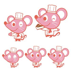Asaminet (asaminet)さんのチーズケーキ屋のキャラクターネズミへの提案