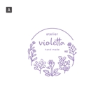 ol_z (ol_z)さんの花雑貨販売　「atelier violetta 」 ロゴ製作への提案