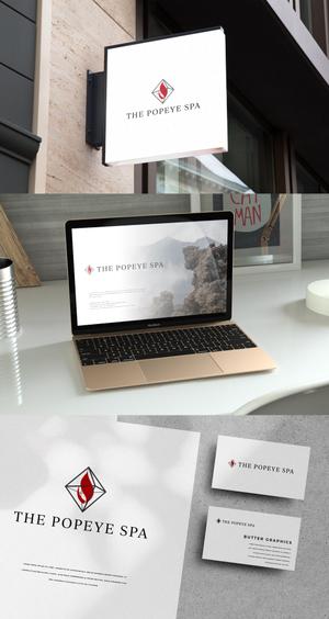 BUTTER GRAPHICS (tsukasa110)さんの会員制プライベートジムが手掛ける究極のリラクゼーション「THE POPEYE SPA」のロゴへの提案