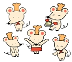 ねね子 (neneko)さんのチーズケーキ屋のキャラクターネズミへの提案