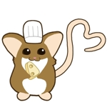 袋鵜の豆本屋　こうづあきら (akira_koudzu_torikawa)さんのチーズケーキ屋のキャラクターネズミへの提案