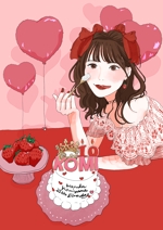 ちーず (cheeez_226)さんのAKB48込山榛香さんの生誕祭用イラストへの提案
