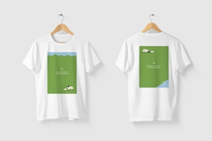 48デザイン (wooddog)さんの白山の里山で羊を育てる！「やまだち牧場」のTシャツデザインへの提案