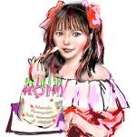 na2200 (na2200)さんのAKB48込山榛香さんの生誕祭用イラストへの提案