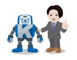 現在対応できません。 ()さんの税理士事務所のHPに掲載する「ロボット・人物」のキャラクターデザインへの提案