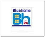 Q-Design (cats-eye)さんの建築リフォーム業「Blue home」のロゴ制作（原案あり）への提案