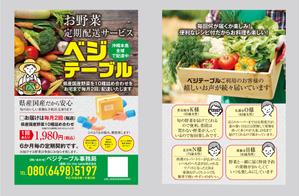 birz (birz)さんのお野菜定期配サービス「ベジテーブル」のチラシ作成への提案