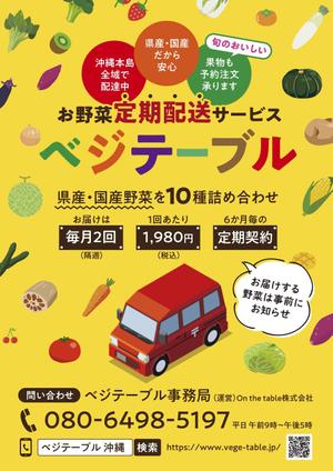 Bell's Graphic (szkyt27)さんのお野菜定期配サービス「ベジテーブル」のチラシ作成への提案