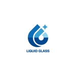 Q (qtoon)さんの液体ガラス製品をイメージさせるロゴへの提案
