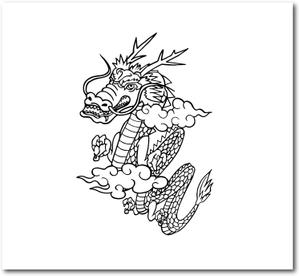 Q-Design (cats-eye)さんの辰年アイテムデザイン　箔押し用単色データイラスト竜への提案