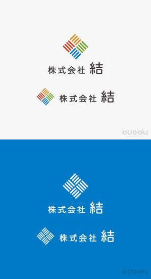 buddy knows design (kndworking_2016)さんの株式会社　結　訪問看護のロゴへの提案