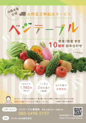 mitarashidango (harmony_arts)さんのお野菜定期配サービス「ベジテーブル」のチラシ作成への提案