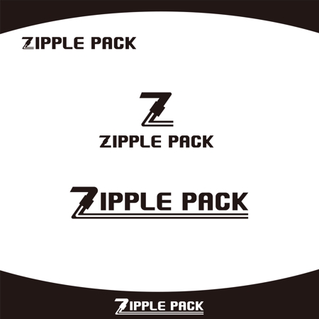 KOZ-DESIGN (saki8)さんのスライドジッパー収納ケース「ZIPPLE PACK（ジップルパック）」シリーズのロゴへの提案