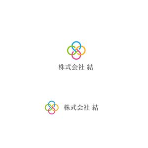 スタジオきなこ (kinaco_yama)さんの株式会社　結　訪問看護のロゴへの提案