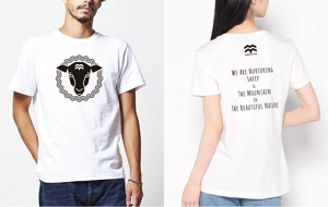 KENYA (KENYA-OKA)さんの白山の里山で羊を育てる！「やまだち牧場」のTシャツデザインへの提案