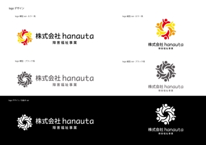 SUPLEY_ad (ad_infinity007)さんの障害福祉事業　hanauta　のロゴへの提案