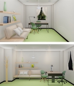 ３Ｄ アトリエ ＸＹＺ (3D-Ateriler-XYZ)さんのレンタルオフィスの内装デザインへの提案